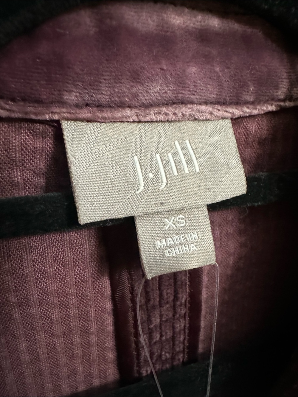 J. Jill Corduroy Button-Front Jacket in Plum - Picture 6 of 6